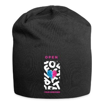 Open your horizons - Jersey Beanie - black - Front