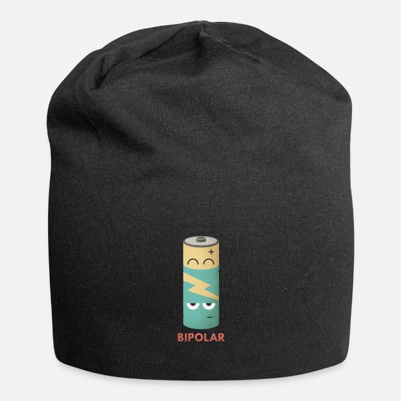 Bipolar battery - Jersey Beanie - black