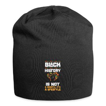 Black History is not a Month, it... - Jersey Beanie - black - Front