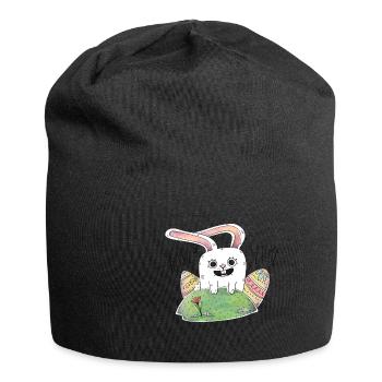 Ostern ist hier! Schönes Geschenk Cool für Kinder - Jersey-Beanie - Schwarz - Vorne