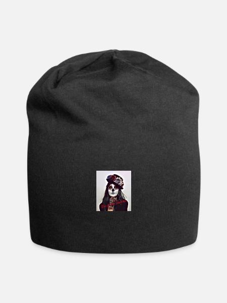 Dia de los Muertos - Jersey Beanie - black