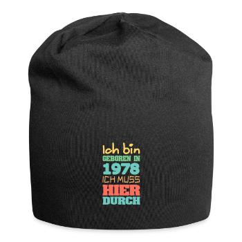 geboren 1978 - Jersey-Beanie - Schwarz - Vorne