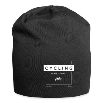 Le cyclisme comme vélo de mobilité cardio-ironique - Bonnet en jersey - noir - Devant