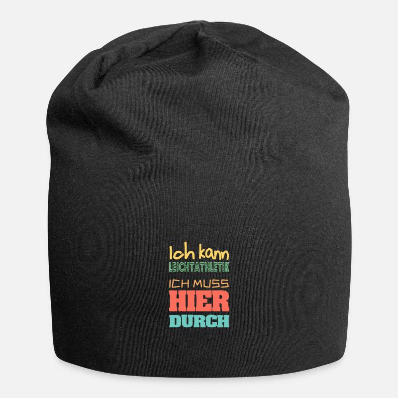 Leichtathletik - Jersey-Beanie - Schwarz