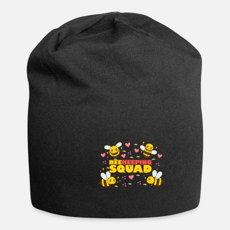 Beekeeper Squad Niedlicher Bienenhonig - Jersey-Beanie - Schwarz