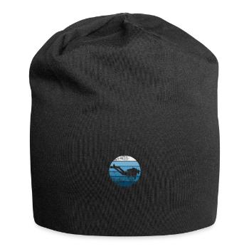 Retro Scuba Diving Diver Gift Scuba Diving - Jersey Beanie - black - Front