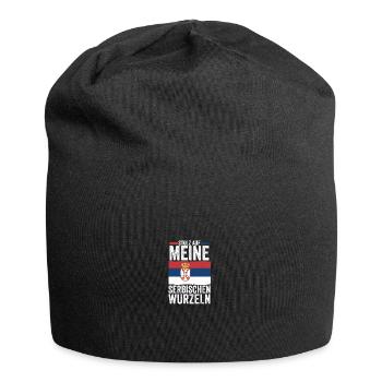 Serbe Serbe Serbie - Bonnet en jersey - noir - Devant