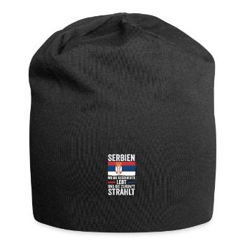 Serbe Serbe Serbie - Bonnet en jersey - noir - Devant