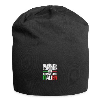 Italie Italien Vaffanculo - Bonnet en jersey - noir - Devant