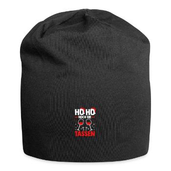 Santa Claus Christmas Party Christmas Mulled Wine - Jersey Beanie - black - Front