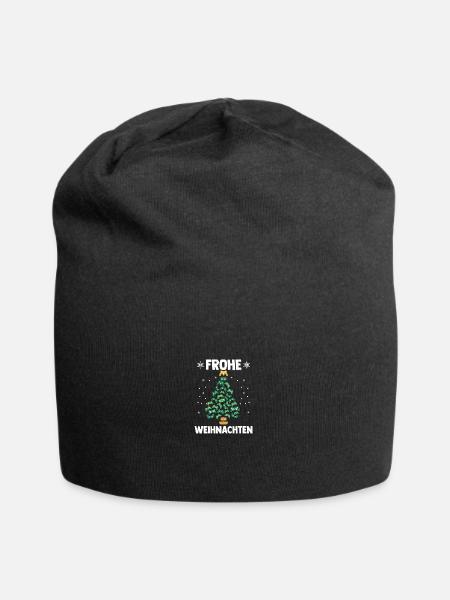 Frohe Weihnachten Gamer Videospiel Weihnachtsbaum - Jersey-Beanie - Schwarz