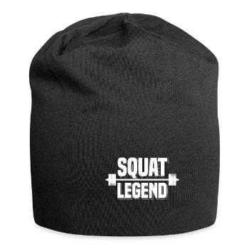 Squat Legend Powerlifting Krafttraining - Jersey-Beanie - Schwarz - Vorne