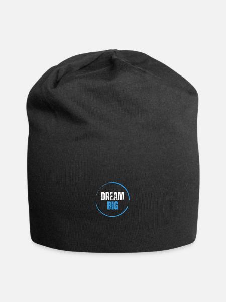 Dream BIG - Design - Jersey-Beanie - Schwarz
