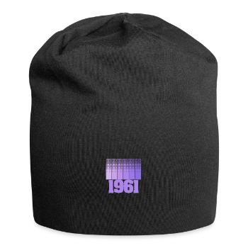 Geboren 1961 - Jersey-Beanie - Schwarz - Vorne