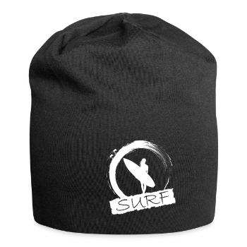 Surfergirl - Jersey-Beanie - Schwarz - Vorne