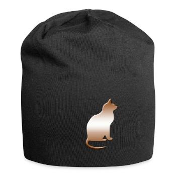 Cats, gift, crazy cat lady, cat - Jersey Beanie - black - Front