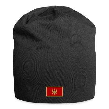 Montenegro Flagge - Jersey-Beanie - Schwarz - Vorne