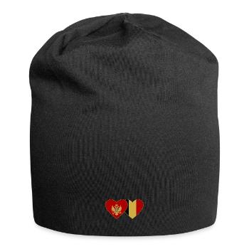 Montenegro Belgium flag - Jersey Beanie - black - Front