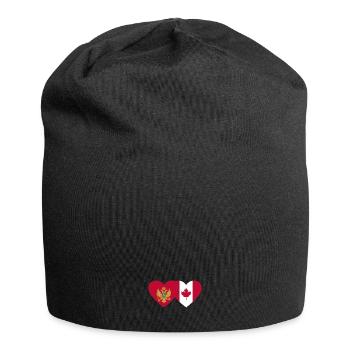 Montenegro Canada flag - Jersey Beanie - black - Front