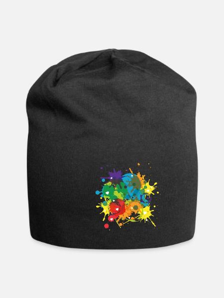 Liebe LGBT Pride Regenbogen Farben Geschenk Love - Jersey-Beanie - Schwarz