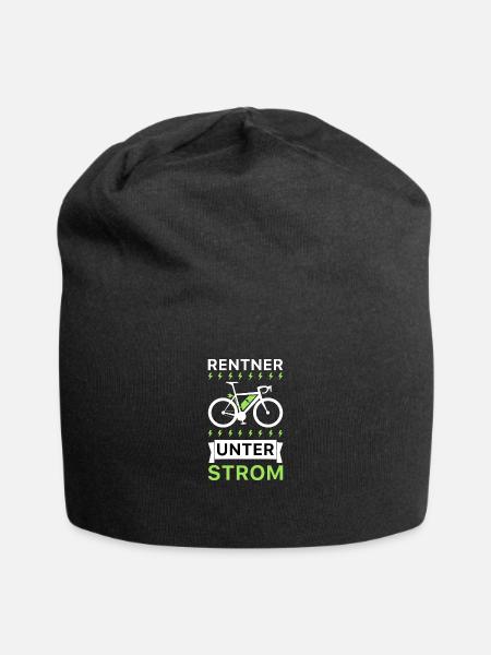 Rentner unter Strom eBike Geschenk - Jersey-Beanie - Schwarz
