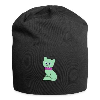 Kitty - Jersey Beanie - black - Front