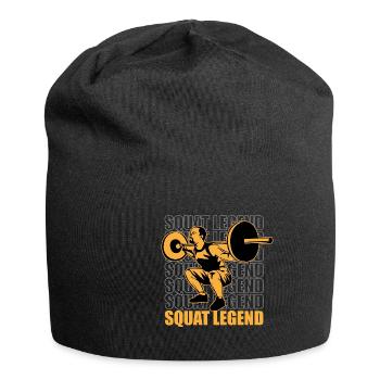 Squat Legend Ironic Saying Powerlifting - Bonnet en jersey - noir - Devant