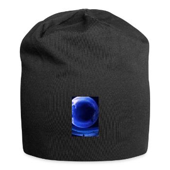 planeten,planet,nachts,universum - Jersey-Beanie - Schwarz - Vorne