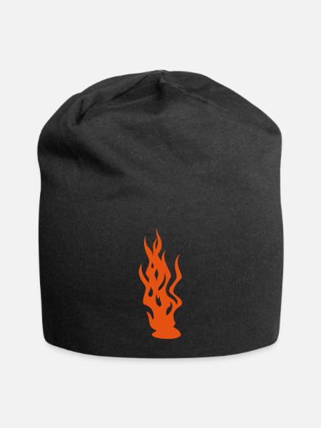 flammes / flames (1c) - Bonnet en jersey - noir