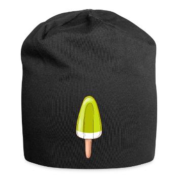 Crème glacée, crème glacée, crème glacée, crème glacée, boule, crème glacée, sundae - Bonnet en jersey - noir - Devant