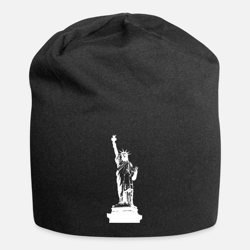 Freiheitsstatue USA - Jersey-Beanie - Schwarz