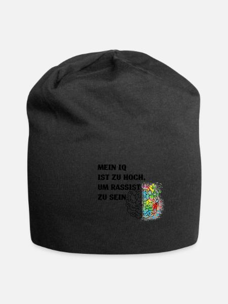 Gegen Nazis, Gegen Rechts Politik Shirt - Jersey-Beanie - Schwarz