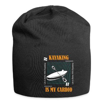 Faire du kayak en tant que Cardio Canoe Whitewater - Bonnet en jersey - noir - Devant