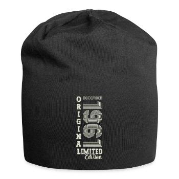 Original December 1961 61st birthday gift - Jersey Beanie - black - Front