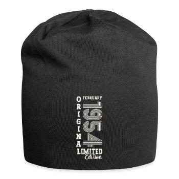 Februar Jahrgang 1954 69. Geburtstag Geschenk Mann - Jersey-Beanie - Schwarz - Vorne