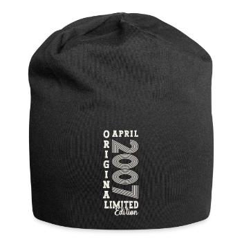 16th birthday man April Born 2007 Original - Jersey Beanie - black - Front