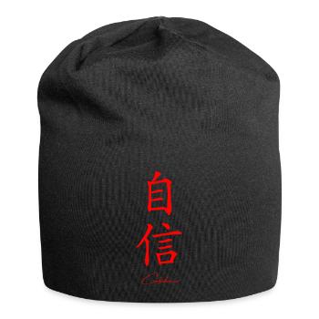 Confiance dans le japonais - Bonnet en jersey - noir - Devant