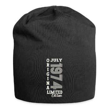 49th Birthday Man Original July Vintage 1974 - Jersey Beanie - black - Front