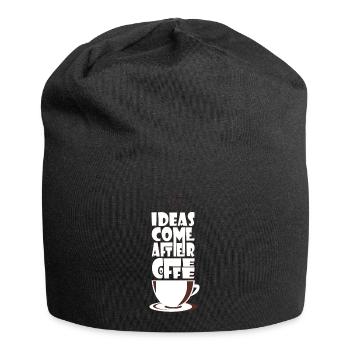Kaffee Kaffee Kaffee - Jersey-Beanie - Schwarz - Vorne