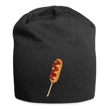 Corn Dog Corndog - Jersey Beanie - black - Front