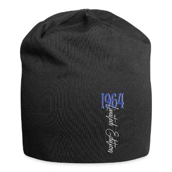 1964 Vintage anniversaire drôles dictons - Bonnet en jersey - noir - Devant