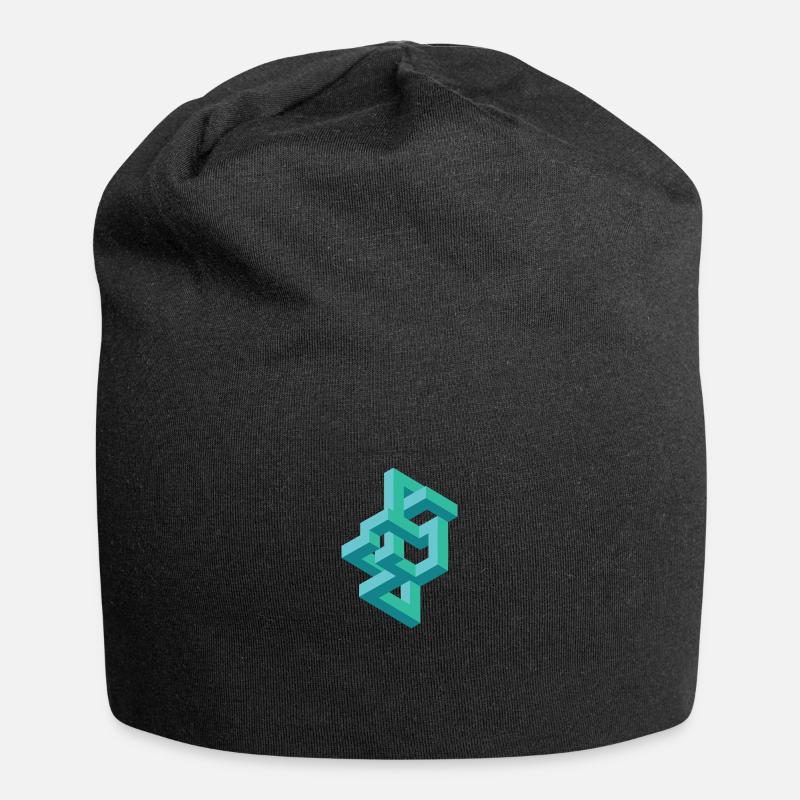 Illusion Optical Illusion - Jersey Beanie - black