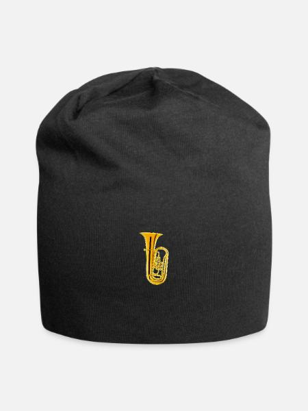TUBA Musikinstrument - Jersey-Beanie - Schwarz