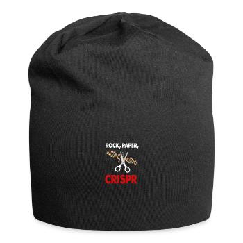 Rock Paper Crispr DNA Lebensbiologie Haupt Spaß Geschenk - Jersey-Beanie - Schwarz - Vorne