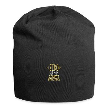 ZERO Sur Mon Compte Bancaire - Bonnet en jersey - noir - Devant
