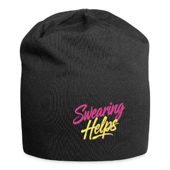 Swearing Helps 12 - Jersey-Beanie - Schwarz - Vorne