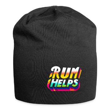 Rum Helps 9 - Jersey-Beanie - Schwarz - Vorne