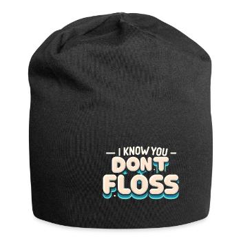 I Know You Don't Floss 14 - Jersey-Beanie - Schwarz - Vorne