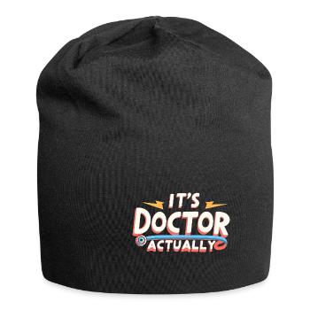 It's Doctor Actually 14 - Jersey-Beanie - Schwarz - Vorne