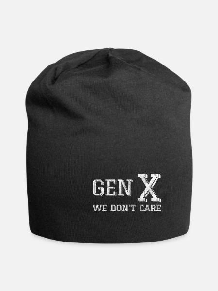 Gen X We Don't Care 3 - Jersey-Beanie - Schwarz